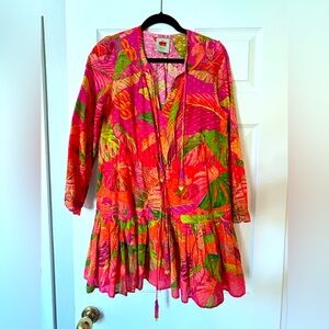 Orange ombré Forest mini dress